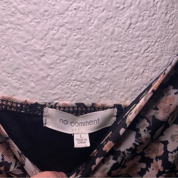 NWT Mesh Floral Mini dress black pink lace slip dress babydoll coquette short - Picture 4 of 16